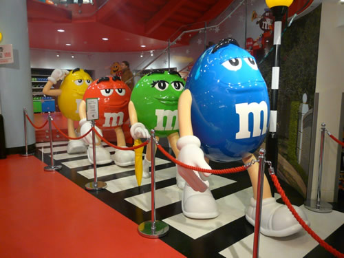 Boutique M&M's - parodie Abbey Road Boutique M&M's - parodie Abbey Road